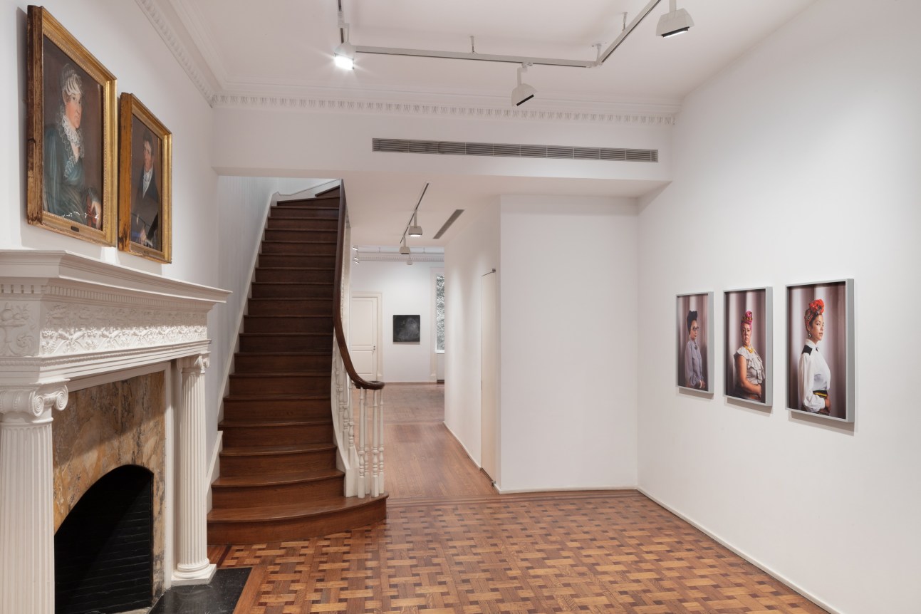 This image is an installation view of the exhibition titled, Portraits.