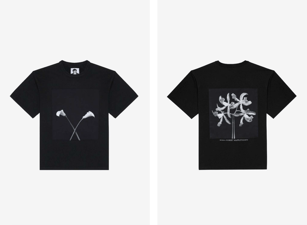 Orchids / Robert Mapplethorpe T-Shirt Black, Calla Lilies, 1983