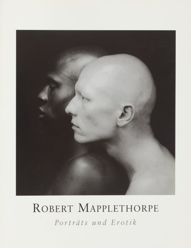 Ken Moody and Robert Sherman in profile.  White background with black text.