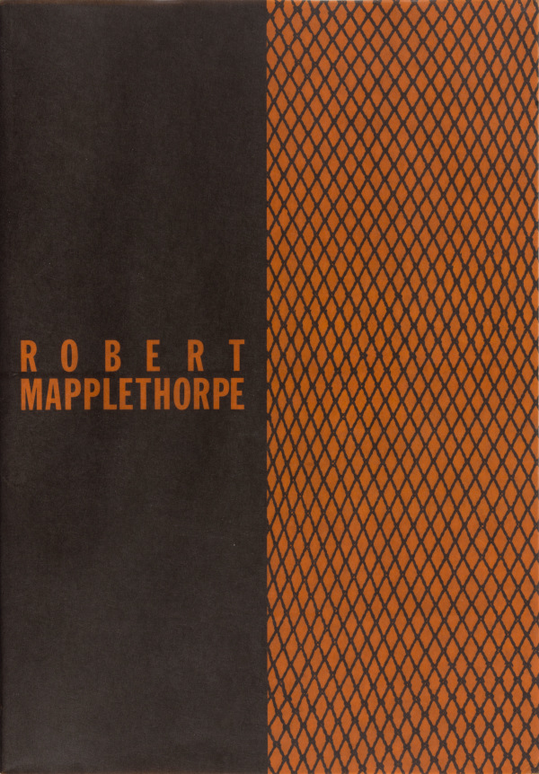 Black and orange cover, fishnet pattern on right half of page, orange text on left half.