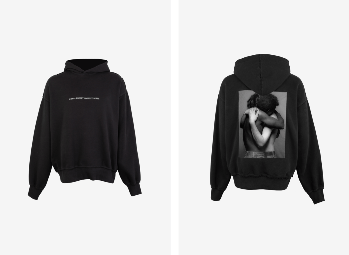 Embrace / Robert Mapplethorpe Hoodie Black, Embrace, 1982