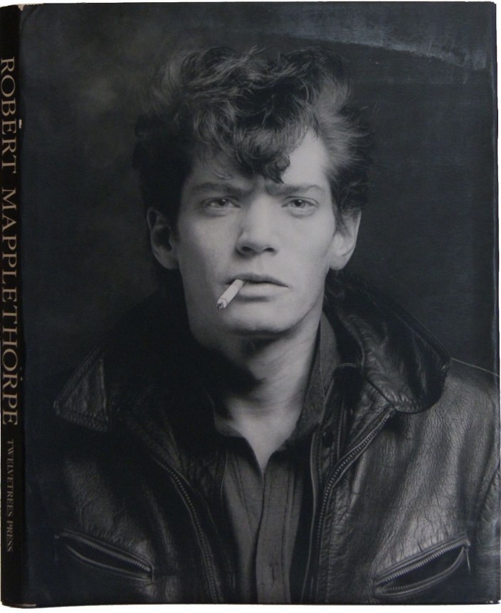 Self-portait with cigarette in mouth