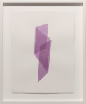 Kate Shepherd Violet, Three Overlapping Walls #53, 2022 Watercolor on Arches paper Framed Dimensions: 18 7/8 x 15 1/8 x 1 1/2 inches 47.9 x 38.4 x 3.8 cm