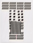 Barbara Stauffacher Solomon STRIPES, 2023 ​Colored pencil, graphite, ink, whiteout, rubber cement, paper 11 x 8.5 inches 28 x 21.6 cm