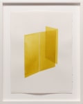 Kate Shepherd Yellow, Folding Walls, #72, 2022 Watercolor on Arches paper Framed Dimensions: 18 7/8 x 15 1/8 x 1 1/2 inches 47.9 x 38.4 x 3.8 cm
