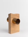 Jesse Schlesinger Untitled Pine and Brass 9 x 5 x 6 inches 22.9 x 12.7 x 15.2 cm