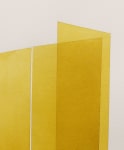 Kate Shepherd Yellow, Folding Walls, #72, 2022 Watercolor on Arches paper Framed Dimensions: 18 7/8 x 15 1/8 x 1 1/2 inches 47.9 x 38.4 x 3.8 cm