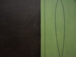 Robert Mangold Green/Black Zone Painting, 1997 Acrylic and black pencil on canvas 45 x 99 inches 114.3 x 251.5 cm
