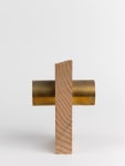 Jesse Schlesinger Untitled Pine and Brass 9 x 5 x 6 inches 22.9 x 12.7 x 15.2 cm