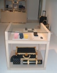 Libby Black Installation view from Luis Vuitton Store, 2003 Paper, acrylic, MDF, and glass Dimensions variable