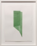 Kate Shepherd Sap Green, Folding Walls, #49, 2022 Watercolor on Arches paper Framed Dimensions: 18 7/8 x 15 1/8 x 1 1/2 inches 47.9 x 38.4 x 3.8 cm
