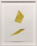 Kate Shepherd Yellow, Floating Planes, #51, 2022 Watercolor on Arches paper Framed Dimensions: 18 7/8 x 15 1/8 x 1 1/2 inches 47.9 x 38.4 x 3.8 cm