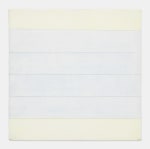 Agnes Martin Untitled, circa 1995-1999 Gesso, acrylic and graphite on linen Framed Dimensions: 12 13/16 x 12 11/16 inches 32.5 x 32.2 cm Image Dimensions: 12 x 12 inches 30.5 x 30.5 cm