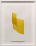 Kate Shepherd Yellow, Folding Wall Curling, #73, 2022 Watercolor on Arches paper Framed Dimensions: 18 7/8 x 15 1/8 x 1 1/2 inches 47.9 x 38.4 x 3.8 cm