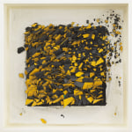 Leonardo Drew Number 123SD, 2022 Paint, plaster and wood on paper Framed Dimensions: 38 x 38 x 8 inches 96.5 x 96.5 x 20.3 cm