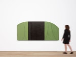 Robert Mangold Green/Black Zone Painting, 1997 Acrylic and black pencil on canvas 45 x 99 inches 114.3 x 251.5 cm