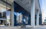 Teresita Fernández Installation view of Night Writing, 2018 Park Tower, San Francisco Glazed ceramic Site specific installation in two parts
