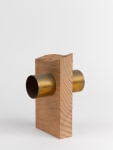 Jesse Schlesinger Untitled Pine and Brass 9 x 5 x 6 inches 22.9 x 12.7 x 15.2 cm