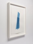 Kate Shepherd Blue, Leaning Planks, #61, 2022 Watercolor on Arches paper Framed Dimensions: 18 7/8 x 15 1/8 x 1 1/2 inches 47.9 x 38.4 x 3.8 cm