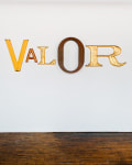 Jack Pierson
VALOR
2020
Brass, aluminum, steel, gold leaf, paint and baked enamel
39 1/2 x 138 x 4 inches (100.3 x 350.5 x 10.2 cm)
$200,000

DOUBLE CLICK IMAGE FOR MORE VIEWS