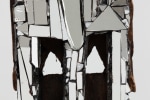 Kader Attia
Mirror Mask (detail)
2020
Wooden mask, mirror fragments, black pigment
Artwork Dimensions:
18 1/8 x 7 x 6 5/8 inches (46 x 18 x 17 cm)
Overall Dimensions:
77 x 10 x 10 inches (195.6 x 25.4 x 25.4 cm)