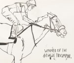 Raymond Pettibon
No Title (Invader from France.)&amp;nbsp;(detail)
2019
Ink and graphite on paper
45 1/4 x 86 inches (114.9 x 218.4 cm)
$100,000