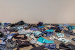 Kader Attia
La Mer Morte (The Dead Sea)
2015
Floor installation made of secondhand blue clothes
Dimensions Variable