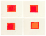 Peter Halley
Untitled (four works), 1989
Gouache and graphite on graph paper in four parts
17 1/8 x 22 1/8 inches each