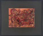 From the Book of Kells, 1995, oil, pencil and Xerox transfer on panel1, 9 1/2 x 22 3/4 inches (overall), 10 3/4 x 14 inches (image)