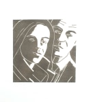 Alex Katz, A Tremor in the Morning: Ada and Alex, 1986, color woodcut, 20 x 20 inches