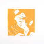 Alex Katz, A Tremor in the Morning: Danny and Laura, 1986, color woodcut, 20 x 20 inches