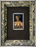 Lady with Jewels, 1969 mixed media on board 6 x 4 inches 18 3/8 x 14 1/4 x 2 1/8 inches (with artist frame)