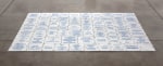 Sophie Calle
Where and when? Lourdes / Où et quand? Lourdes, 2005/2008
15 texts, 17 photos, 1 lenticular print, 1 shelf, 5 porcelain candle holders, 68 marble plates on steel frame
14 1/4 in. x 31 ft. 2 3/8 in. (36.2 cm x 9 m 51 cm) or 43 1/4 in. x 15 ft. 8 3/8 in. (109.9 cm x 4 m 78.5 cm) overall, depending on the installation
framed photographs: 14 5/16 x 19 in. (36.3 x 48.4 cm)
framed texts: 14 5/16 x 8 3/4 in. (36.3 x 22.2 cm)
marble plates: 5 7/8 x 7 5/8 in. (15 x 20 cm) to 9 13/16 x 11 13/16 in. (25 x 30 cm), dimensions variable
steel frame: 55 1/8 x 96 7/8 in. (140 x 246 cm) 
Edition 2 of 5 (English)
Edition of 5 English + 1 AP, Edition of 5 French + 1 AP