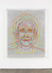 Charles Gaines Faces 1: Identity Politics, #9, Luce Irigaray, 2018 acrylic sheet, acrylic paint, lacquer, wood 74 x 59 1/8 x 5 3/4 in. (188 x 150.2 x 14.6 cm)