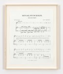 Charles Gaines Notes on Social Justice: Dey's All Put on De Blue, (1880), 2013 ink on 4 sheets of Strathmore Bristol 29 x 23 in. (73.7 x 58.4 cm) frame: 32 x 26 x 1 1/2 in. (81.3 x 66 x 3.8 cm)