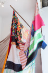 Detail of Eric N. Mack's piece, Landlord, 2021, currently installed at Paula Cooper Gallery's window vitrine at 529 W 21st street