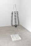 Linnea Kniaz Framework 1, 2017 wire, construction mesh, acrylic 53 1/2 x 12 x 12 in. (135.9 x 30.5 x 30.5 cm)