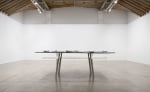 Robert Grosvenor Untitled, 2011 aluminum, fiberglass, plastic, concrete blocks, spray paint element #1 (table) 56 x 92 x 165 1/2 in. (142.2 x 233.7 x 420.4 cm), element #2 46 1/2 x 58 x 243 1/2 in. (118.1 x 147.3 x 618.5 cm), overall: 56 x 239 x 243 1/2 in. (142.2 x 607.1 x 618.5 cm)