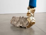 Luciano Fabro
Piede Senile II, 2000
polished and white patinated bronze, silk
33 1/2 x 15 3/4 x 39 3/8 in. (85 x 40 x 100 cm) (approx.)