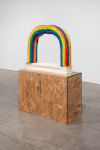 Justin Matherly
untitled, 2020
GFRG, synthetic spray paint
sculpture: 36 x 41 x 8 in. (91.4 x 104.1 x 20.3 cm)
pedestal: 32 1/2 x 20 x 48 in. (82.6 x 50.8 x 121.9 cm)
overall: 69 x 20 x 48 in. (175.3 x 50.8 x 121.9 cm)