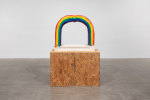 Justin Matherly untitled, 2020 GFRG, synthetic spray paint sculpture: 36 x 41 x 8 in. (91.4 x 104.1 x 20.3 cm) pedestal: 32 1/2 x 20 x 48 in. (82.6 x 50.8 x 121.9 cm) overall: 69 x 20 x 48 in. (175.3 x 50.8 x 121.9 cm)
