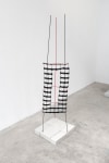 Linnea Kniaz Framework 11, 2017 wire, construction mesh, acrylic, gouache 53 3/4 x 11 1/4 x 14 in. (136.5 x 28.6 x 35.6 cm)