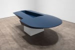 Robert Grosvenor
untitled, 2019
lacquered aluminum, blue
11 7/8 x 92 1/2 x 56 1/2 in. (30.2 x 235 x 143.5 cm)