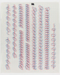 Tauba Auerbach Ligature Drawing, 2018 ink on paper 32 1/2 x 27 in. (82.6 x 68.6 cm)