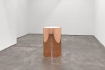 Meg Webster
Copper Containing Salt II, 2017
copper, acrylic, silicone, salt
height: 42 in. (106.7 cm)
diameter: 28 in. (71.1 cm)
copper plate: 1/4 in. (.6 cm)
Edition 1 of 3, + 1AP