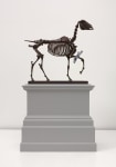 Hans Haacke Gift Horse, Model for Fourth Plinth, Trafalgar Square, London, 2013 bronze and electroluminescent film sculpture:  18 1/8 x 16 x 6 1/4 in. (46 x 40.6 x 15.9 cm) plinth: 13 x 8 1/2 x 18 in. (33 x 21.6 x 45.7 cm) overall: 30 1/2 x 8 1/2 x 18 in. (77.5 x 21.6 x 45.7 cm) Edition 1 of 6, 4 APs
