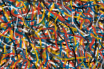 Brushstrokes, (detail), 1996 gouache on paper image: 60 1/2 x 92 1/2 in. (153.7 x 235 cm) frame: 66 x 98 1/8 x 2 1/2 in. (167.6 x 249.2 x 6.4 cm)