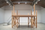 Sam Durant Dead Labor Day, 2010 wood, metal, water dispenser 192 x 299 1/2 x 170 in. (487.7 x 760.7 x 431.8 cm)