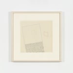 Sol LeWitt The Location of a Blue Square, a Red Parallelogram, and a Yellow Parallelogram, 1976 graphite and ink on paper image: 12 1/2 x 12 1/2 in. (31.8 x 31.8 cm) frame: 19 3/4 x 19 3/4 x 1/12 in.