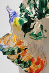 Animal Twister, (detail), 2017 handmade paper over chicken wire, acrylic 35 x 16 x 18 in. (88.9 x 40.6 x 45.7 cm)